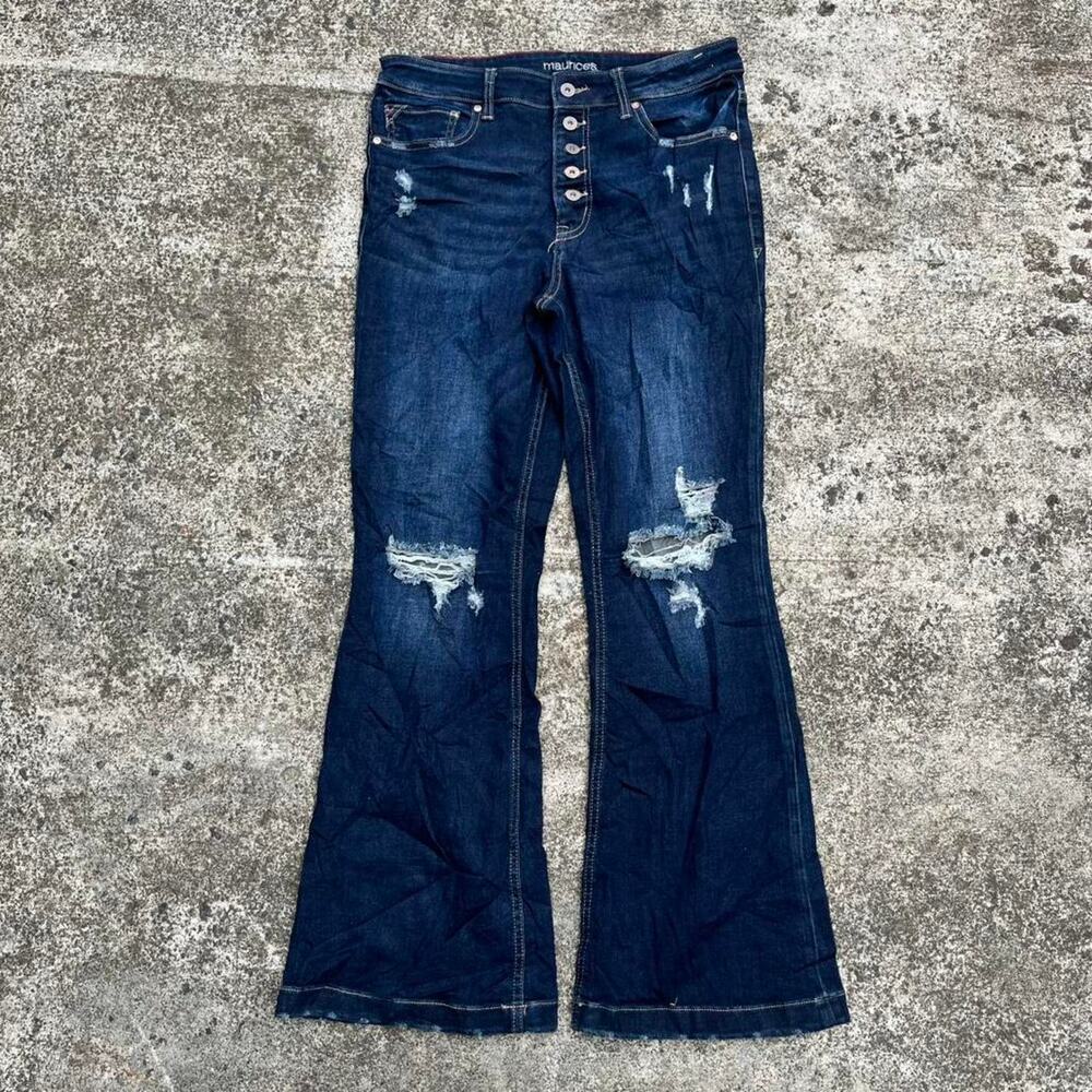 Maurice Exposed Button Fly Jeans Size 32x30 Men’s Vintage Y2K Streetwear Denim